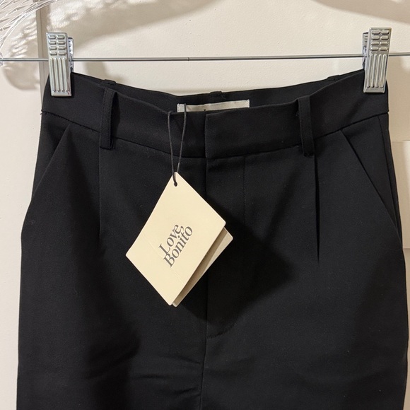 Love Bonito Black High-Waisted Tappered Trousers Dress Pants Size XS or 24 - Picture 3 of 11